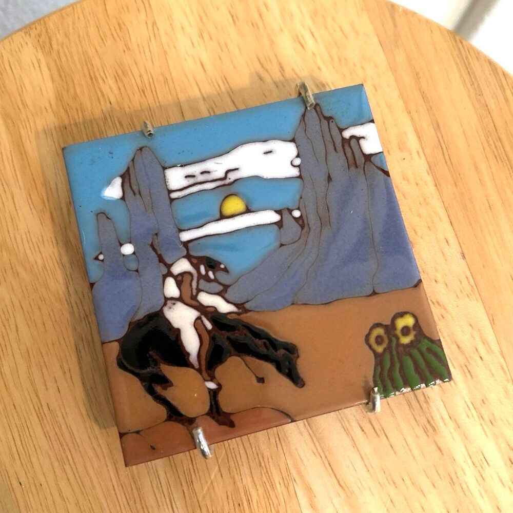 Decorative Tile Earthtones “End of the Trail” 1999